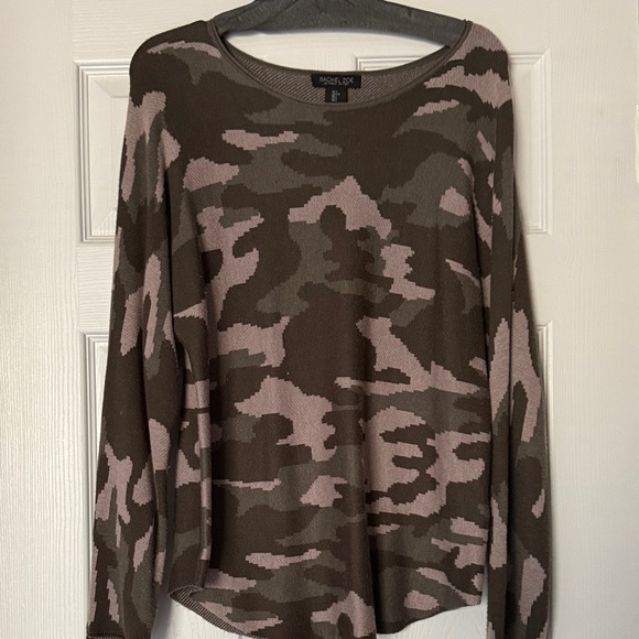 Rachel Zoe Camouflage Sweater - Brown and Pink - Picture 1 of 1